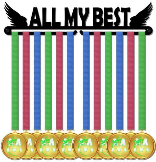 Sports Medal Holder  - ALL MY BEST design