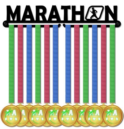 Sports Medal Holder Medal Hanger Display - MARATHON design
