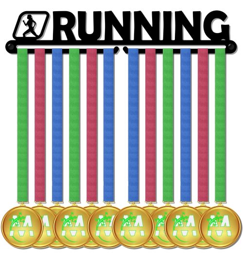 Medagliere da muro - porta medaglie - RUNNING woman design