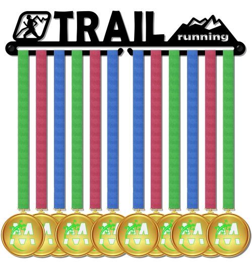 Sports Medal Holder - TRAIL RUNNING design